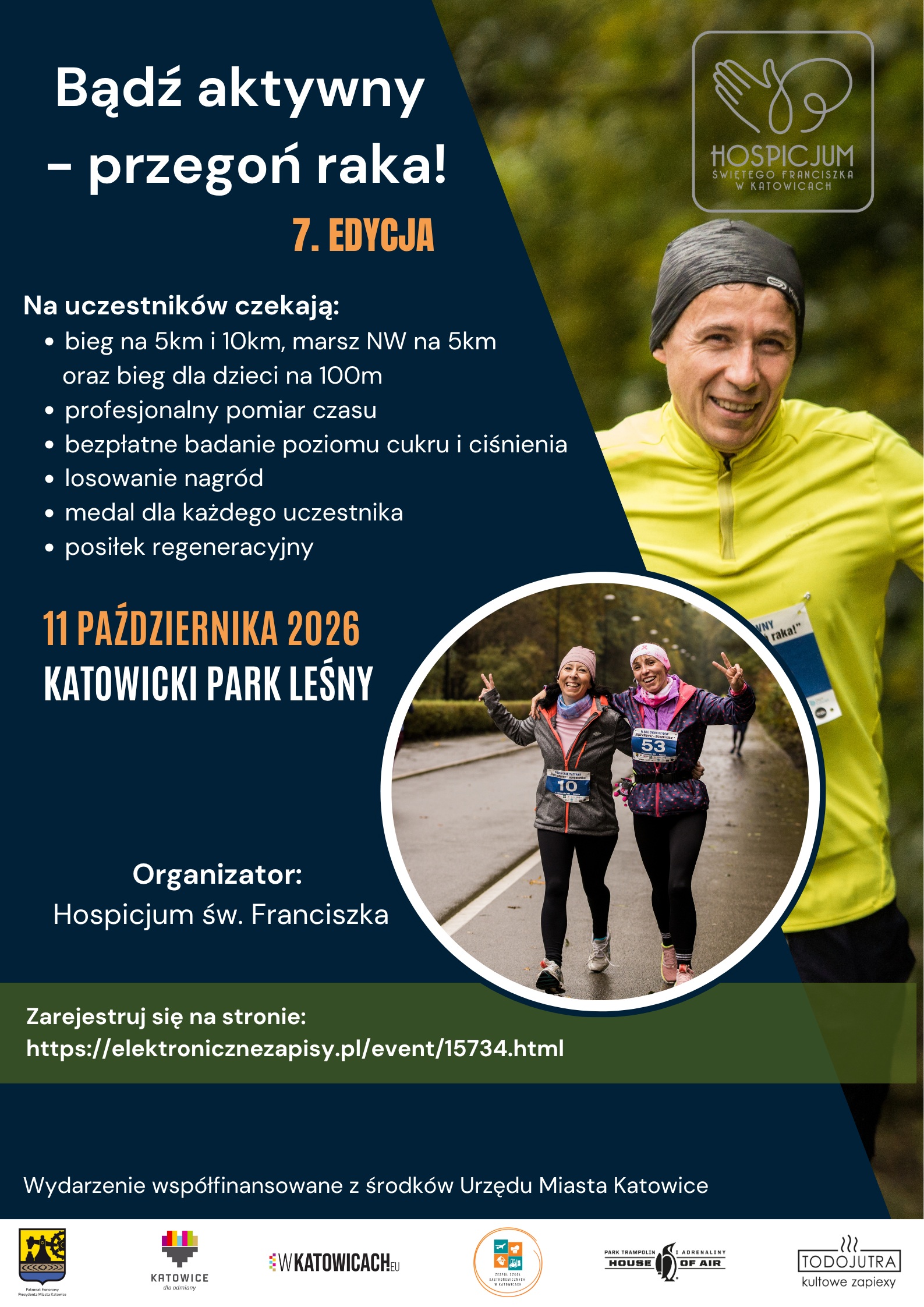 zapisy na 67 edycję biegu Bądź aktywny - przegoń raka!