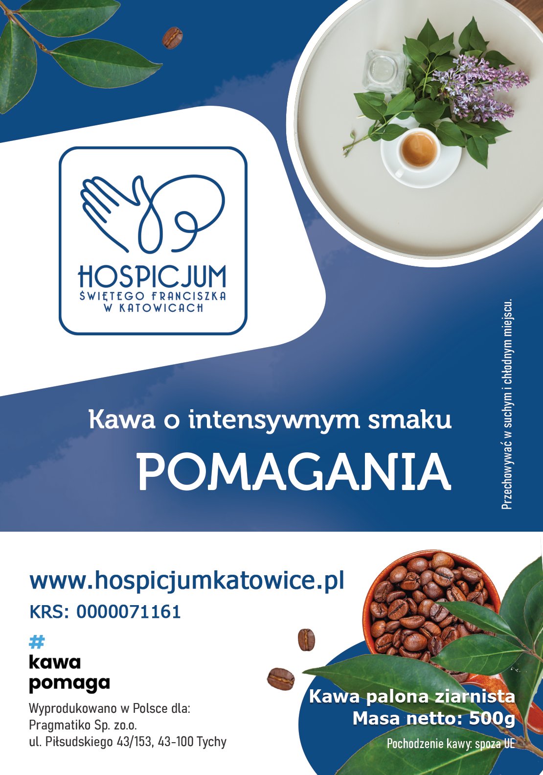 Kawa o intensywnym smaku pomagania