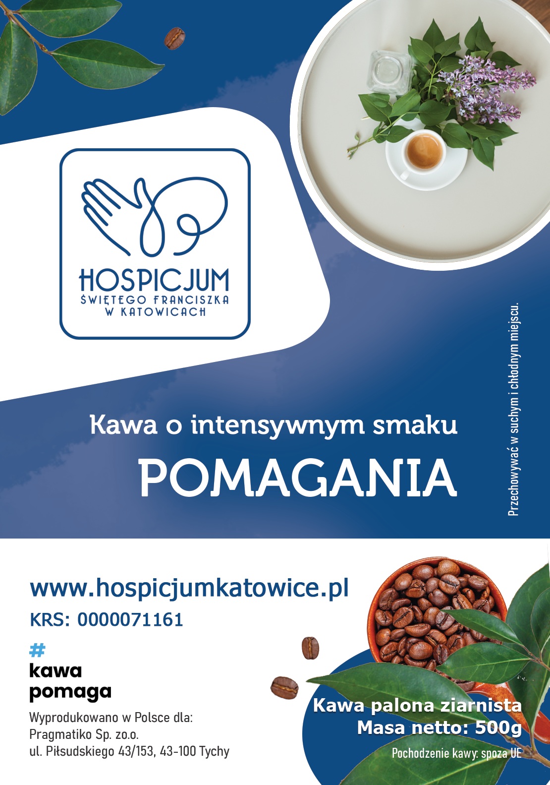 Kawa o intensywnym smaku pomagania