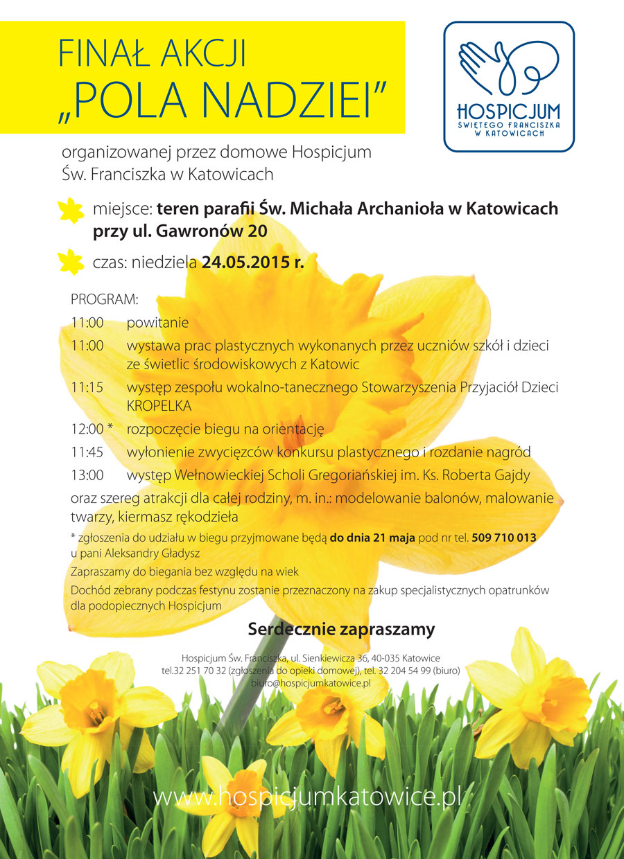 Akcja hospicyjna POLA NADZIEI 2015